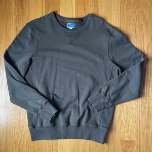 J. Crew Heritage Fleece Crewneck Sweatshirt Sz M